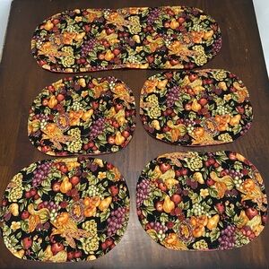 Handmade Quilted Placemats & Matching Table Runner Set